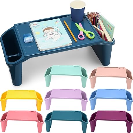 Best Kids Floor Table: 8 Pcs Kids Lap Desk Tray Bulk for Multiple Activities