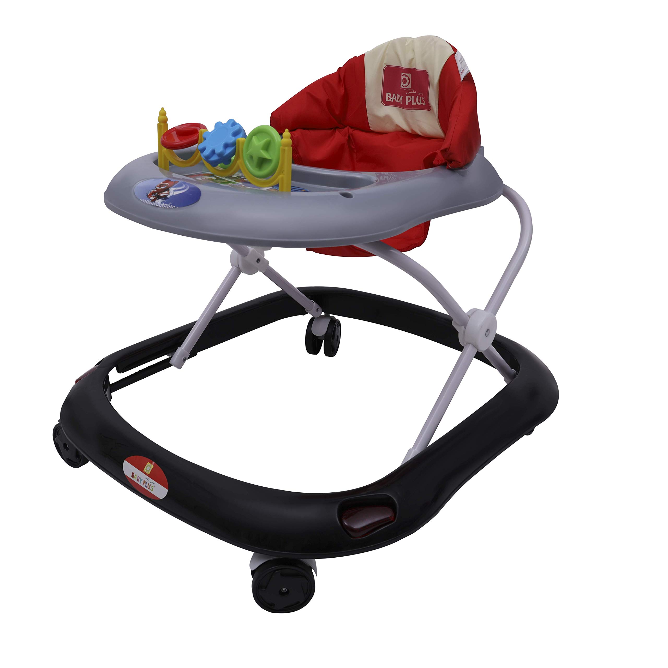 baby plus Baby plus Adjustable Baby WalkerBP8996-SILVER/BLK, Pack of 1