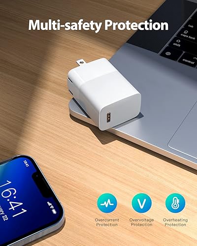 Miniatura 6 de PD 20 W para Apple MFi certificado Cargador rápido para AirPods Pro 1 2 3 Gen 123 para AirPods Max 1 generación y cable de carga de 66 pies para