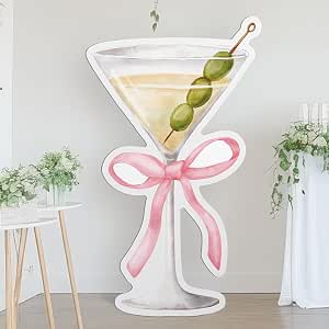 A Tini Bit Older Martini Bar Banner | Trendy Bachelorette & Bridal Shower Party Decor - View #11