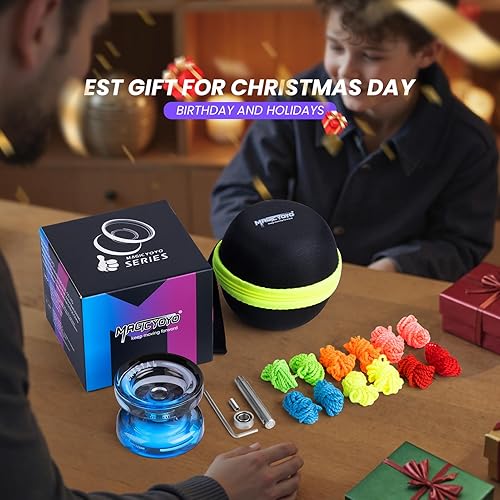Miniatura 6 de MAGICYOYO K2 Crystal Yoyo para niños de 8 a 12 años, Yoyo profesional sensible para principiantes, Yo Yo de plástico de doble función con 12 cuerdas