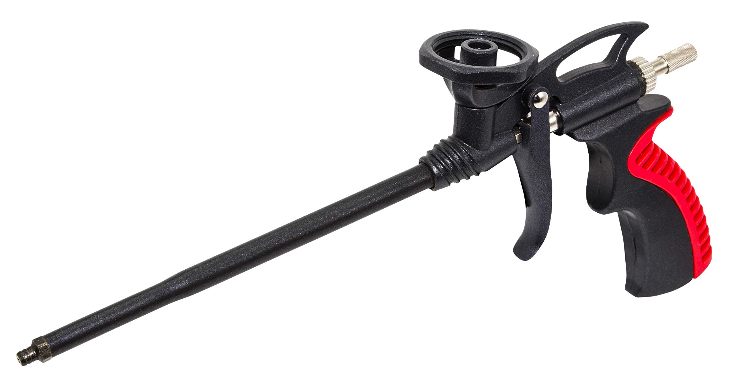 Pistolet mousse téflonée BR anti-blocage pour calfeutrage sans bavure