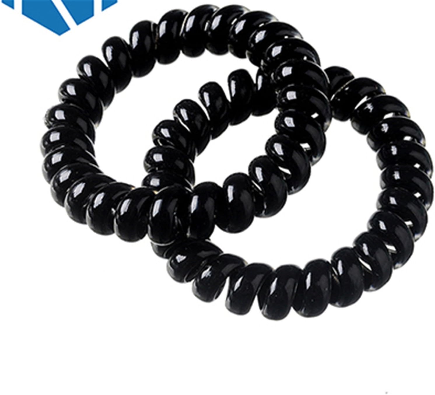 Kaured Nice Female Elastic Hair Band Telephone Wire Line Cord Ponytail Holders Hair Accessories Women Scrunchyrl Hair Ring color 4