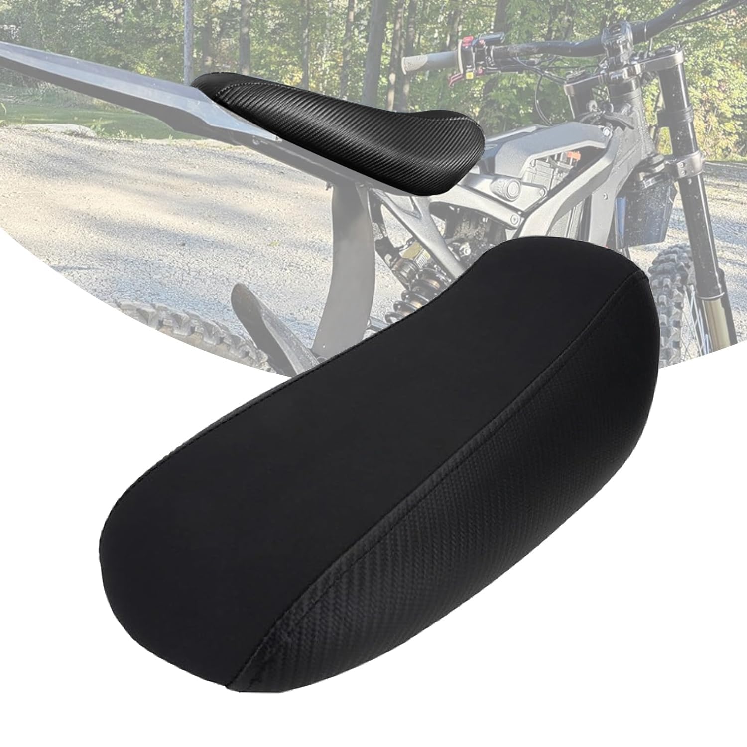 Selle De Vélo (Coussin) En Fibre De Carbone - 270 X 130 Mm - Pour Route, VTT, Gravel... - Garantie 1 An