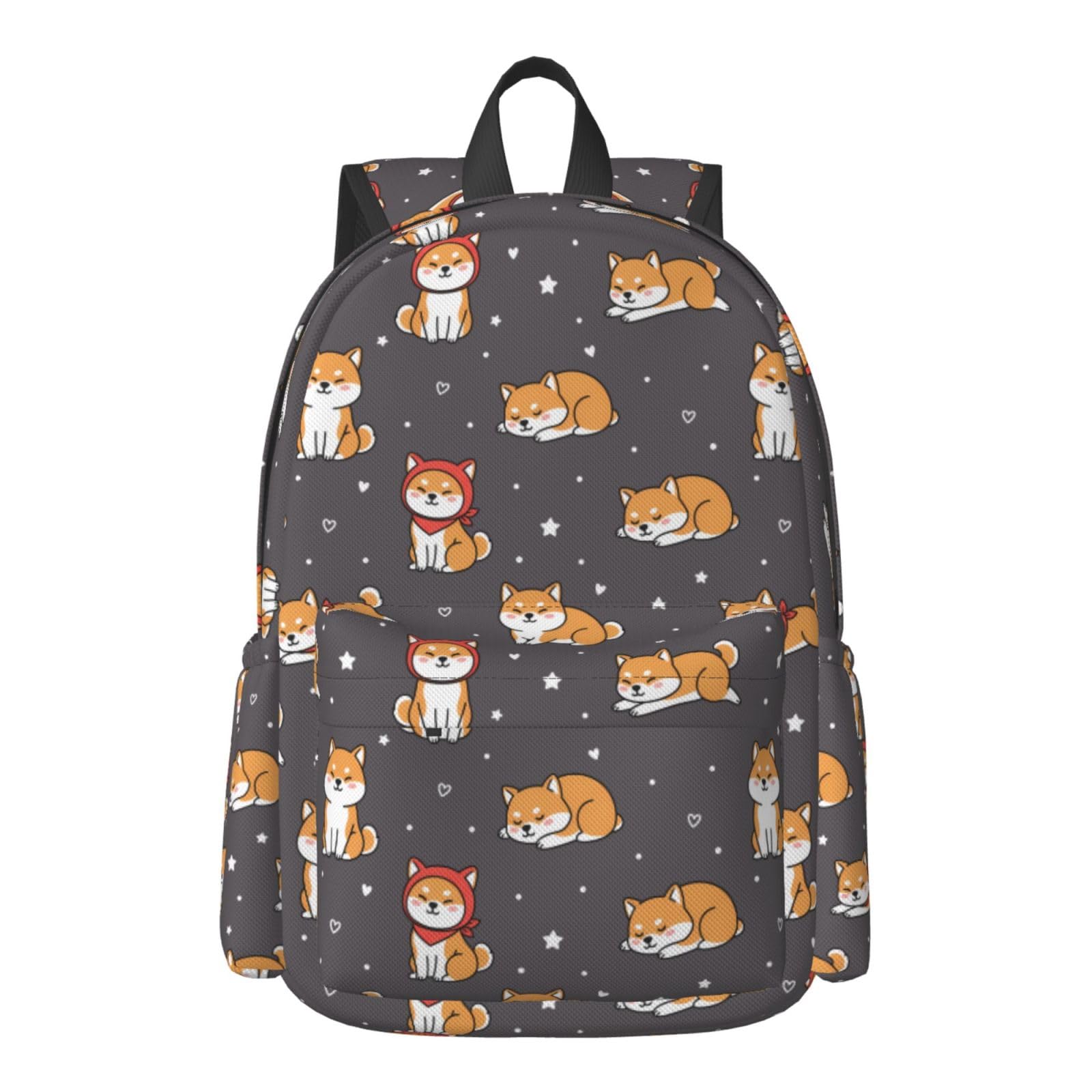 FeHuew 16 inch backpack Cute Dogs Shiba Inu Laptop Backpack Full Print School Bookbag Shoulder Bag for Travel Daypack