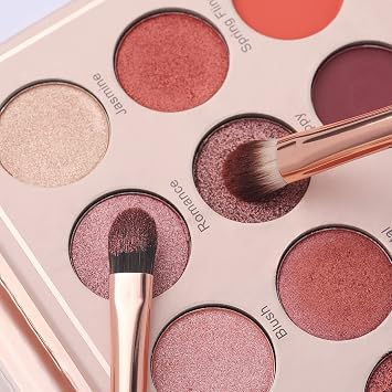 Eye Makeup Brush Set, 6 Pcs Professional Blending Eyeshadow Makeup Brushes for Concealer Eyebrows Eyeliner, Soft Hairs & Wood Handle