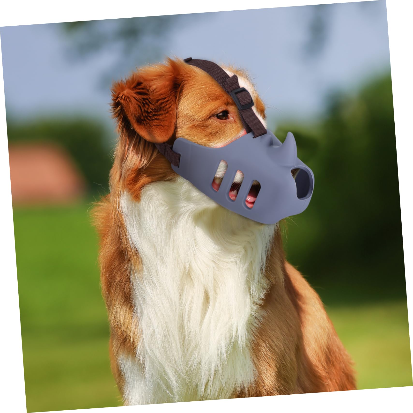 ibasenice Museruola per Cani in Silicone Morbido 3 Pezzi Antiabbaio Regolabile per Cani Medi e Grandi Comoda e Resistente per Prevenire Morsi e Masticazione