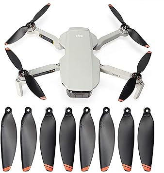 Careflection 4 Set Propeller Remote Controlled UAV Device Low Noise CW/CCW RC Drone FPV Quadcopter Fan Blade Spare Partinit Unmanned Helicam Replacement Kit-5 Years Warranty(Mavic Mini 2/SE), Black
