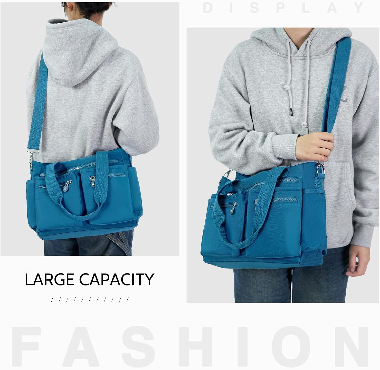 Tote Bag for Women Canvas Handbags for Woman Crossbody Bags with Multiple Pockets - Image 6