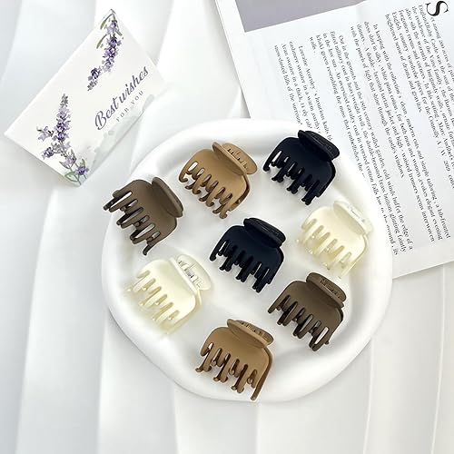 Miniatura 6 de 12 pinzas pequeñas para cabello grueso y fino, pinzas de mandíbula mate medianas de 1.46 pulgadas para mujeres y niñas