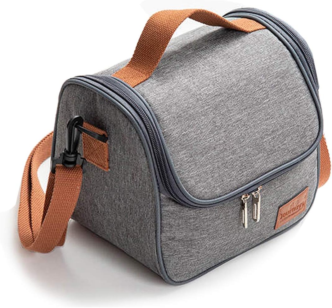 Journeys Insulated Lunch Bag Cooler Shoulder Thermal Tote Bag for Men Women Portable Indoor Outdoor Lunch Box Bag