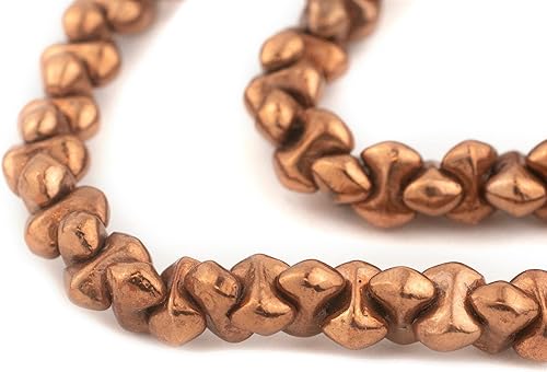 Miniatura 5 de TheBeadChest - Cuentas de yunque de latón, hebra completa de espaciadores de metal de calidad para diseño de joyas de bricolaje