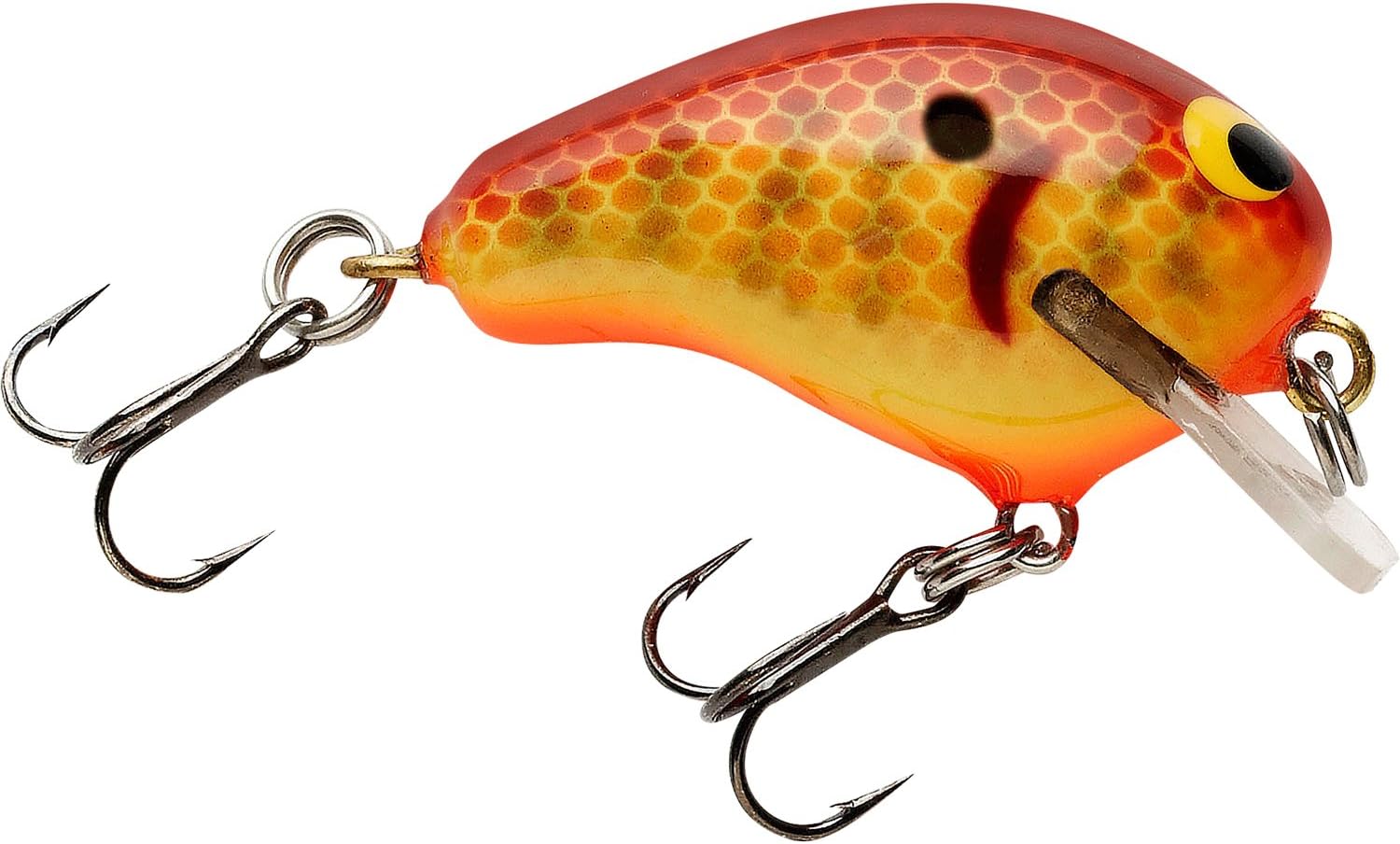 Bagley Honey B Genuine Balsa Wood Fishing Lure, Chartreuse