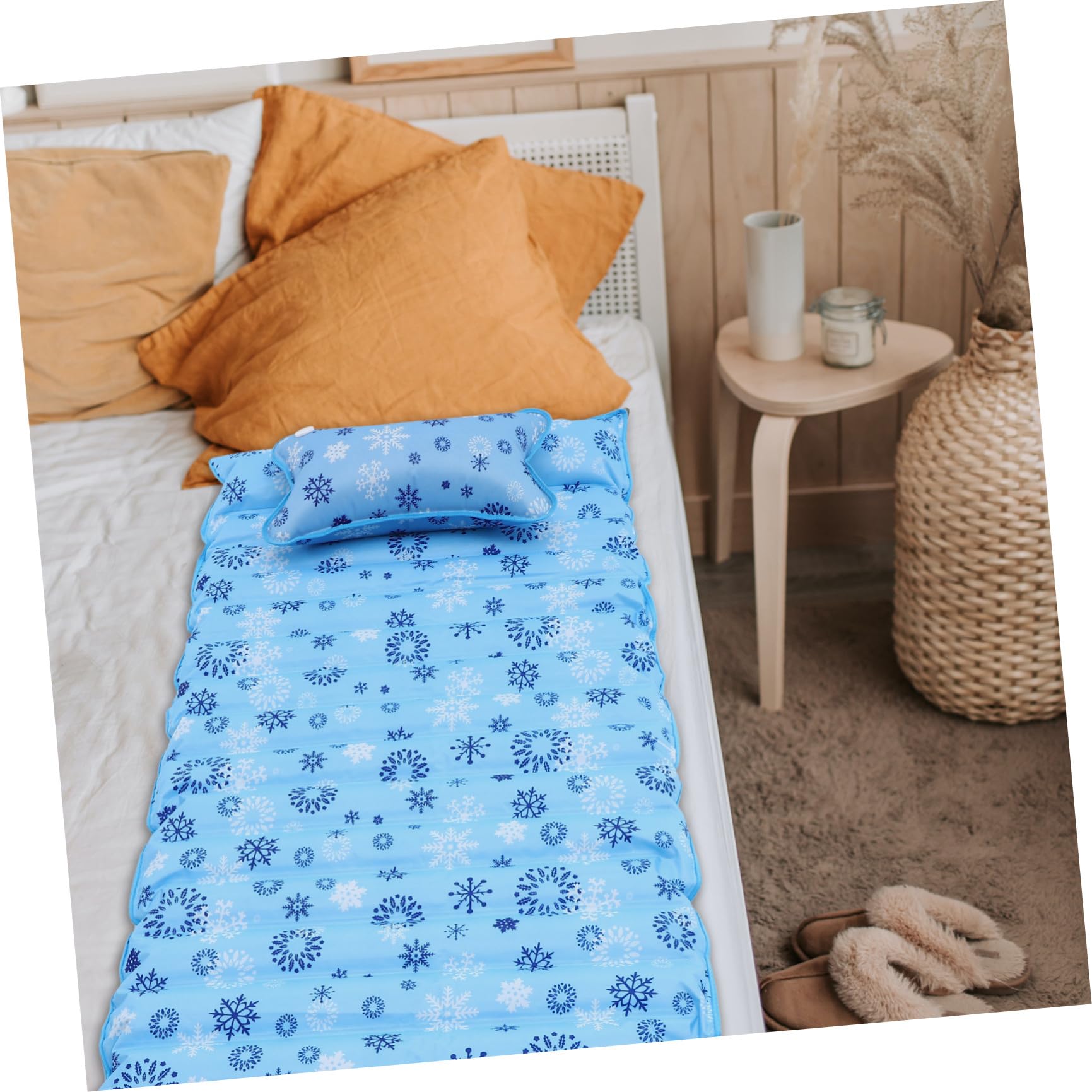 Materasso d Acqua Refrigerante Estivo in Pvc e Riciclabile per Studenti e Anziani, Tappetino Singolo per Letto in Dormitorio