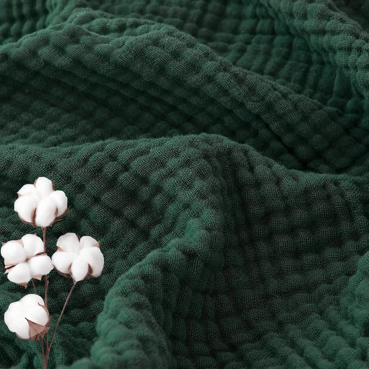 Couverture coton respirante et légère pour canapé toutes saisons