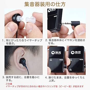 Amazon.co.jp: 集音器【国内正規品】簡単操作に特化 充電式 両耳