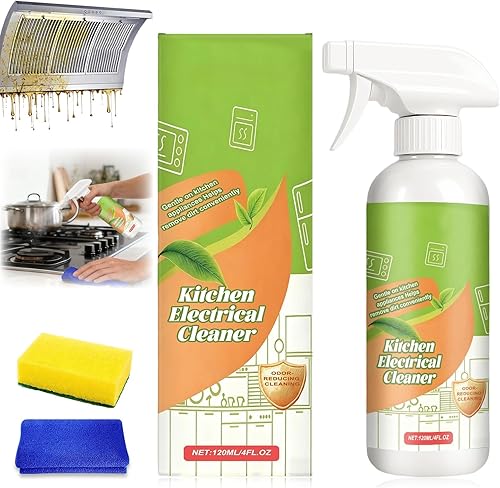 Spray limpiador de cocina de iones electrolizados, limpiador de electrodomésticos de cocina, espray multiusos de limpieza para el hogar y la cocina