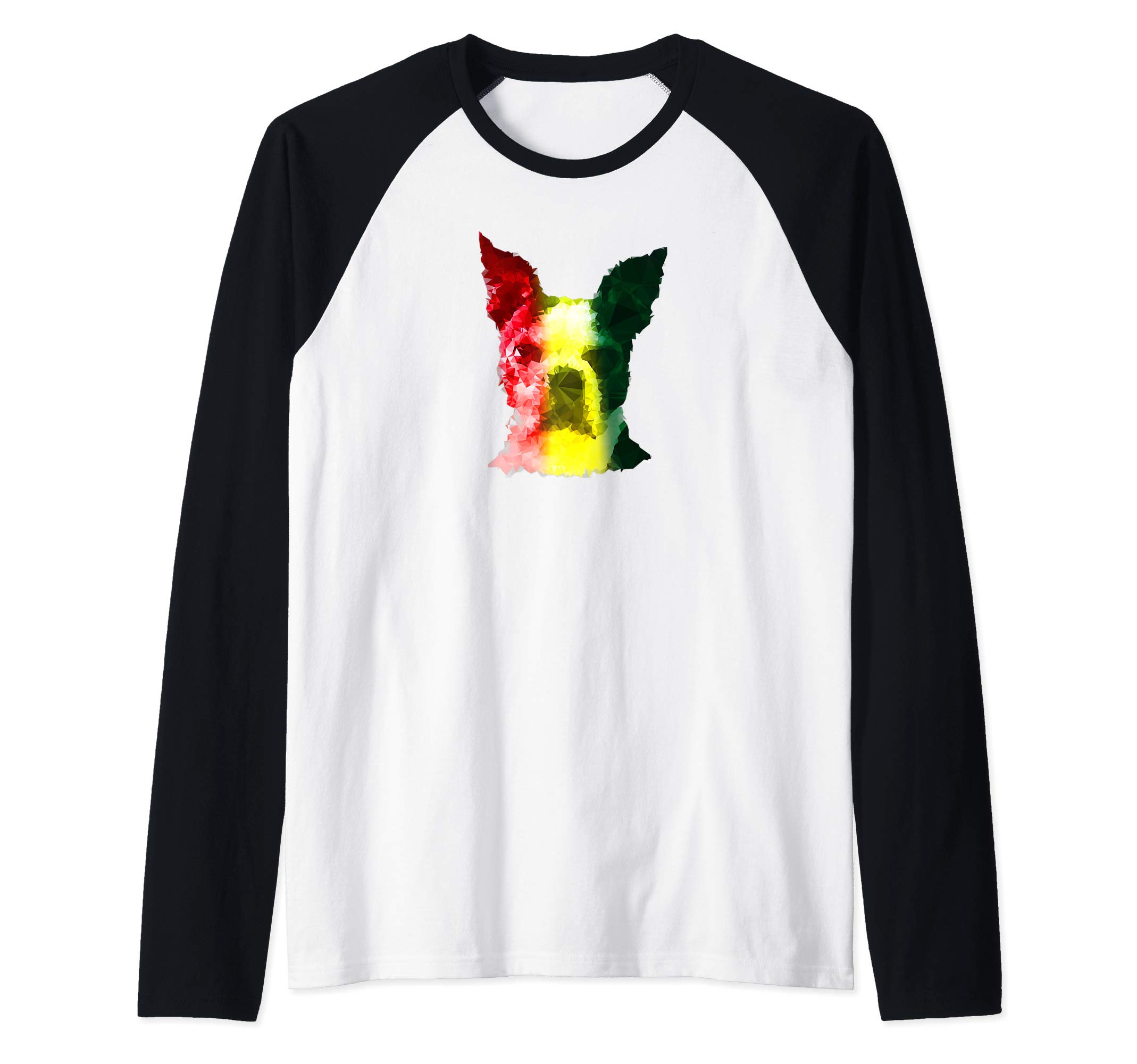 Boston Terrier Rasta Raglan Baseball Tee