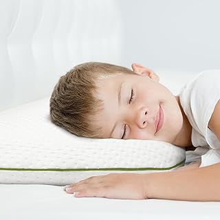 Ferò Kinderkissen 60x40x6 cm aus Tencel Hypoallergen – Für Kinder ab 2 Jahren – Komfort und Sicherheit für einen ruhigen Schlaf – Weicher und atmungsaktiver natürlicher Memory-Schaum Oeko-TEX