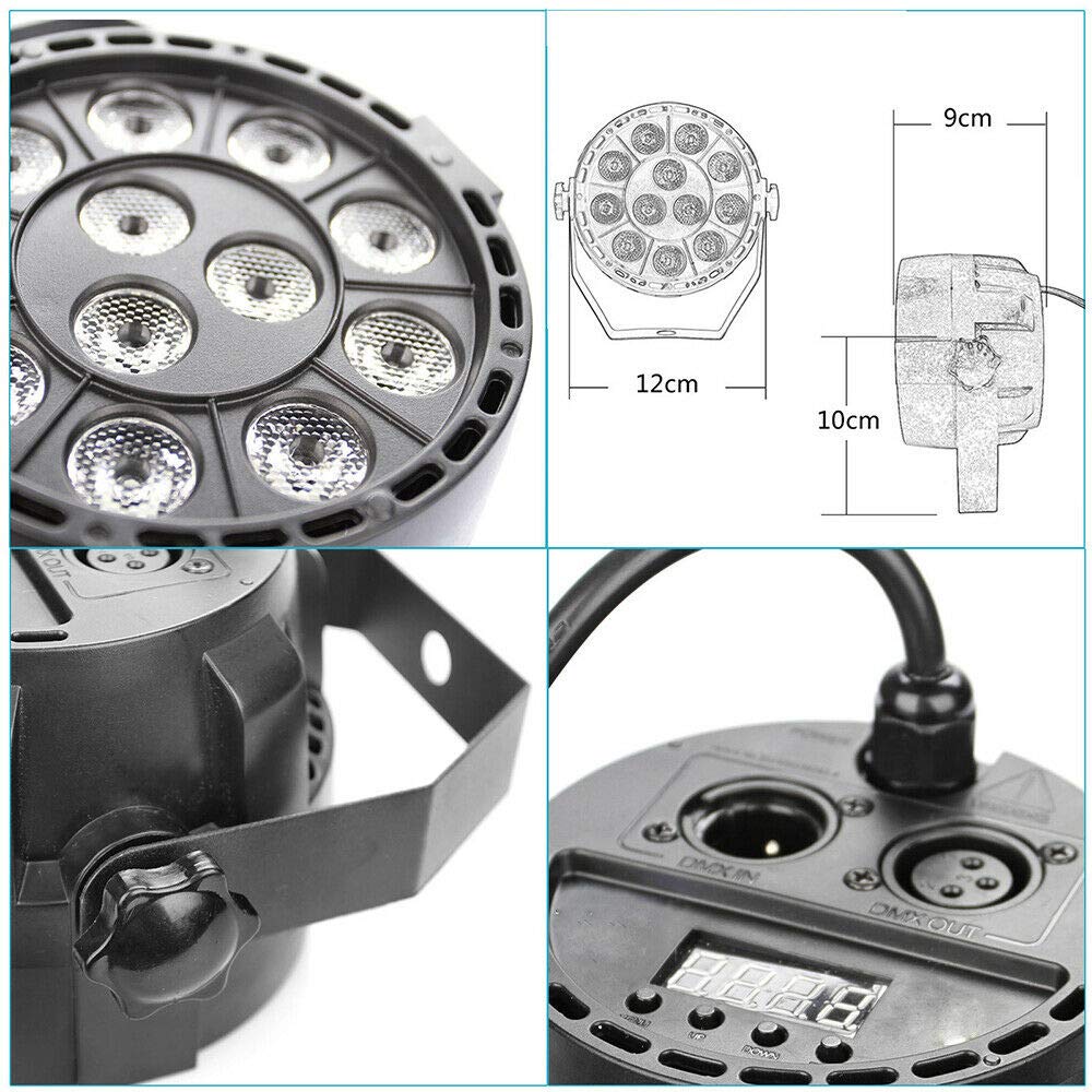 Jeu De Lumiere 4x15w LumièRe De DiscothèQue Rgbw Led Par Stroboscope Disco Avec Musique ContrôLéE Projecteur Laser Exterieur Jeu De Lumiere Soiree Dj Lunette LuminothéRapie