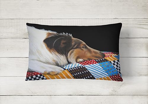 Miniatura 10 de Caroline's Treasures AMB1318PW1216 Almohada decorativa de tela de lona de husky siberiano de Navidad, lavable a máquina, almohada decorativa para