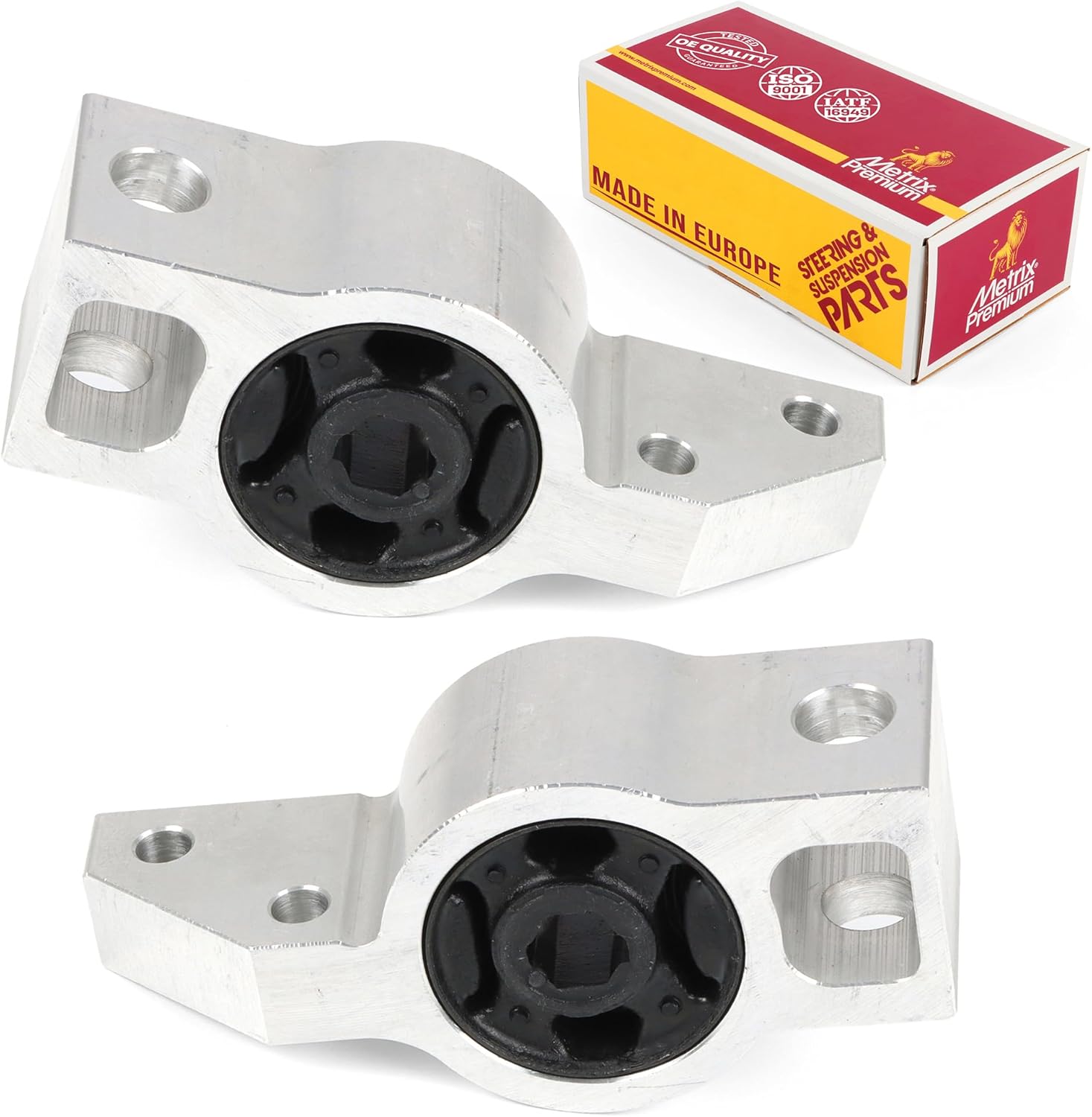 Metrix Premium Chassis Parts - Front Left & Right Lower Rearward Control Arm Bushing Kit Fits 06-2014 Volkswagen GTI, 2010-2014 Golf, 12-13 Golf R, 05-14 Jetta, 2008 R32, 06-09 Rabbit K202140 K202141