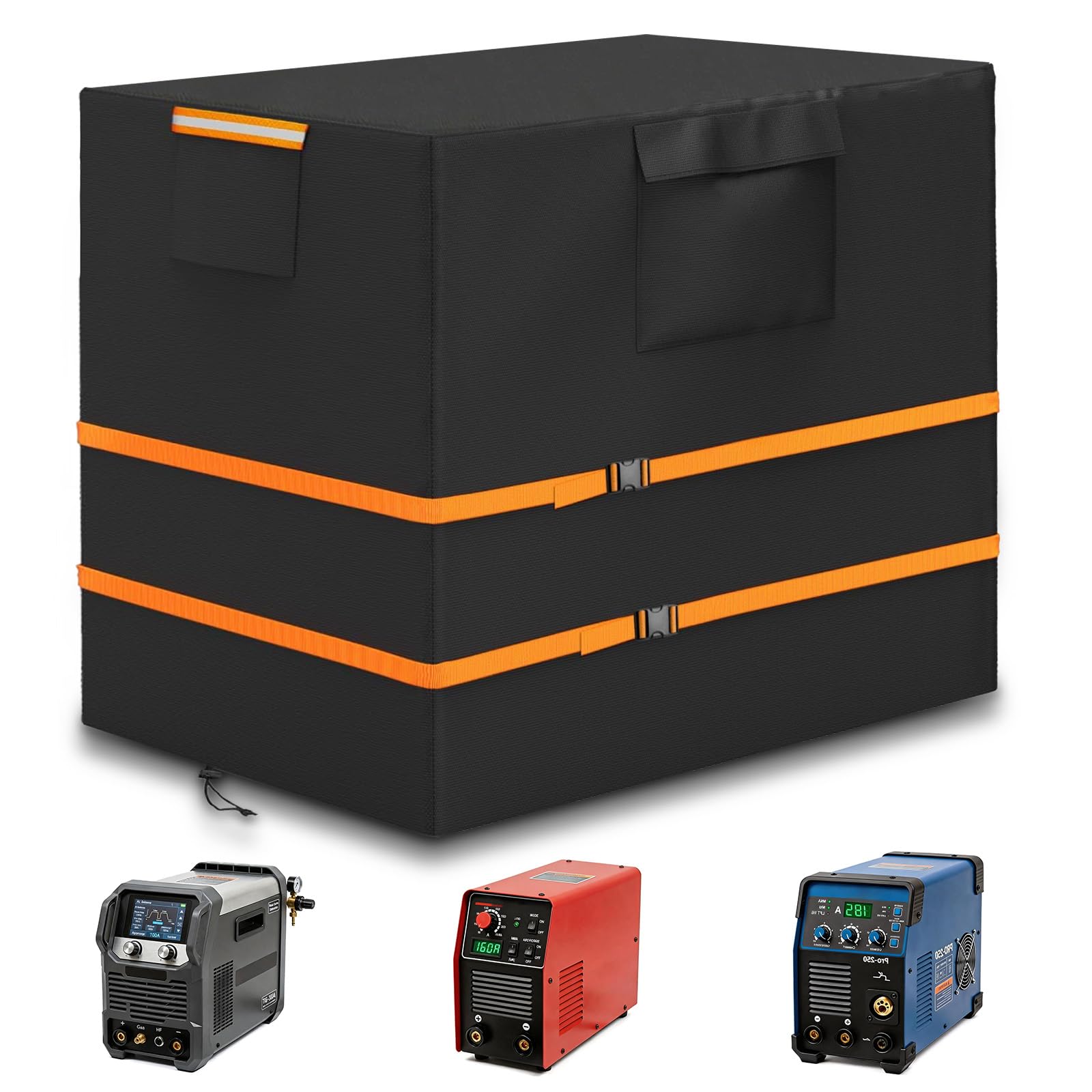 Engine Driven Welder Cover Heavy Duty Black Protector Durable Welder Cover for Engine Driven Welders Outdoors Heavy Duty Weld Equipment Cover Weather Resistant Protection