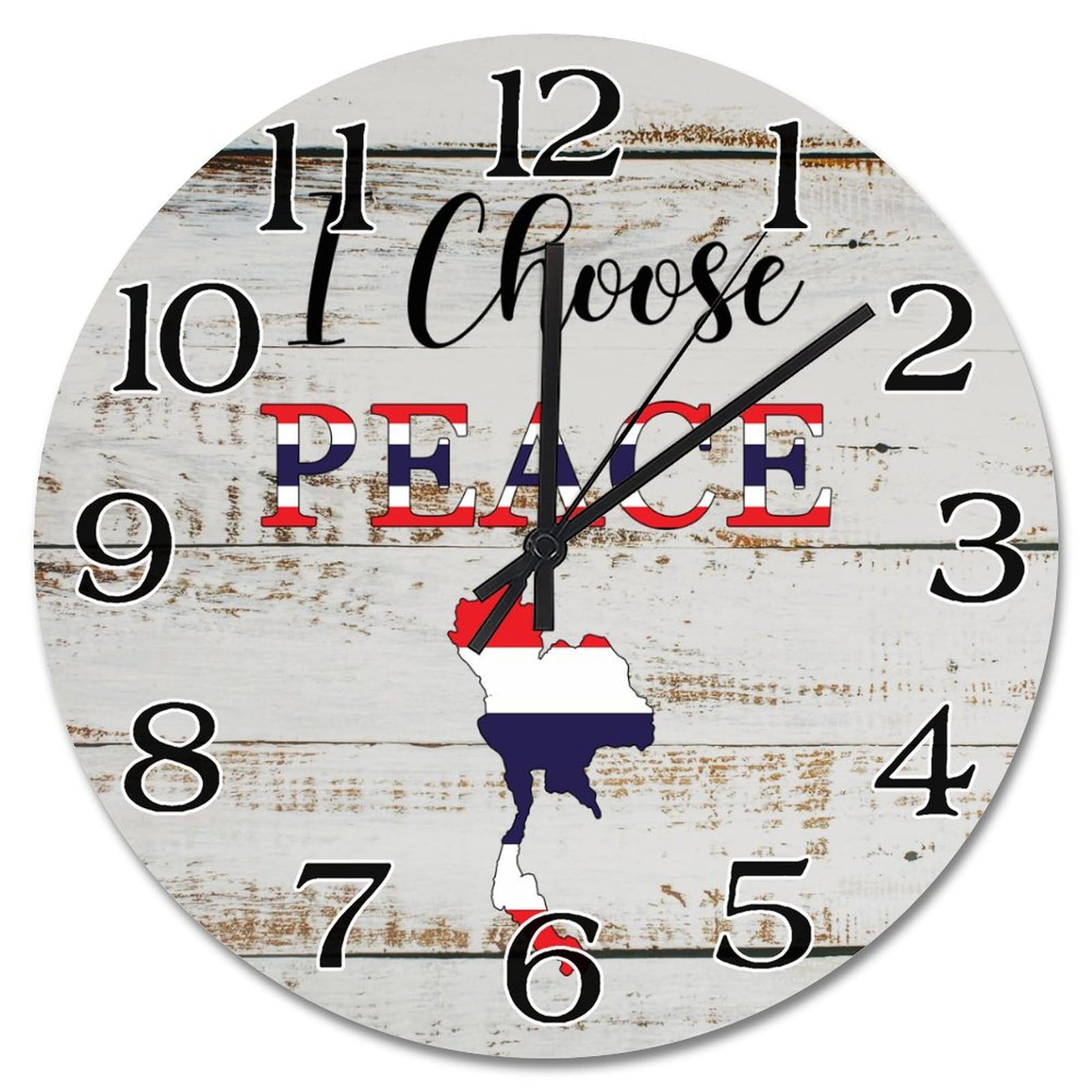 Horloge de voyage Thaïlande pour une décoration de chambre zen