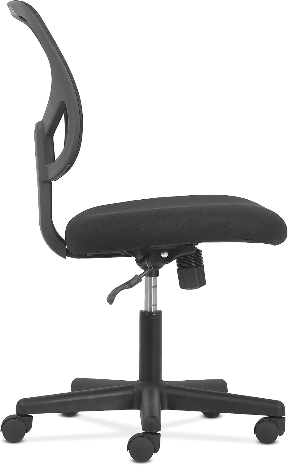HON BSXVST101 Sadie Swivel Mid Back Mesh Task Without Arms-Ergonomic Computer/Office Chair (HVST101), Black