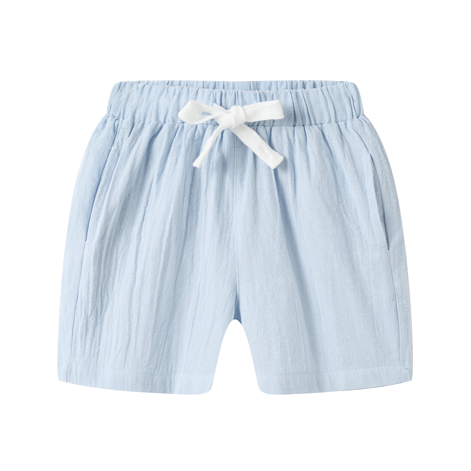 Pantalones cortos de lino texturizados Mud Kingdom bermudas premium ligeras para niños 7