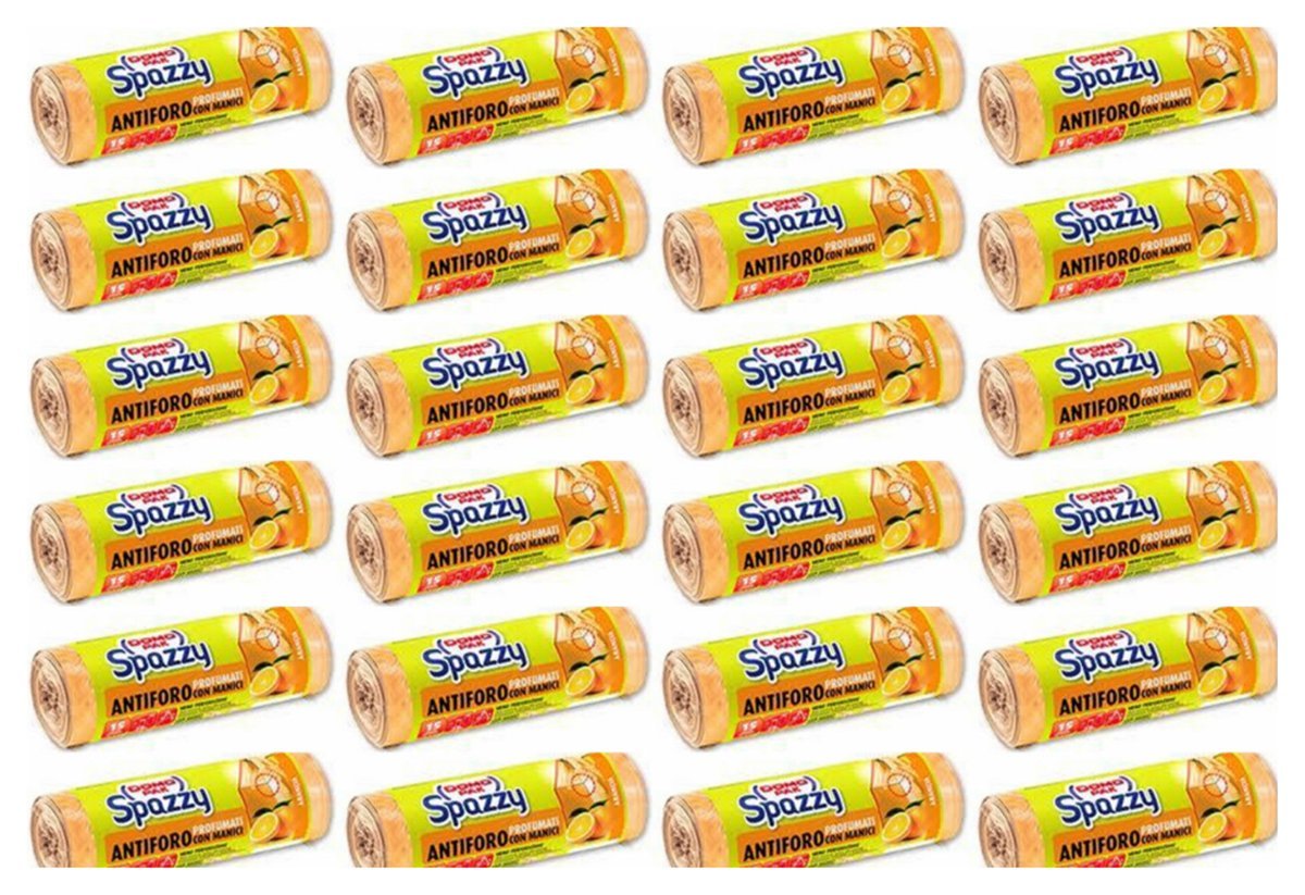 360 Buste spazzatura Domopak Profumate Arancio Sacco dei rifiuti Con manici