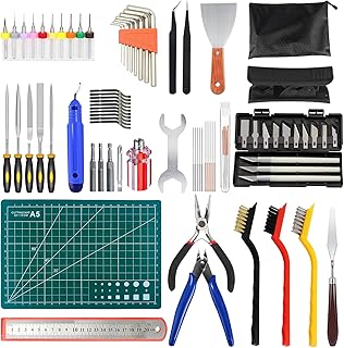 3D Drucker Werkzeug Kit, 75pcs 3D Drucker Zubehör Set mit Düsenreinigungsset, Entfernungswerkzeugen, Entfernungswerkzeugen, Pinzetten, Zangen und Vieles Mehr, für alle 3D Drucker