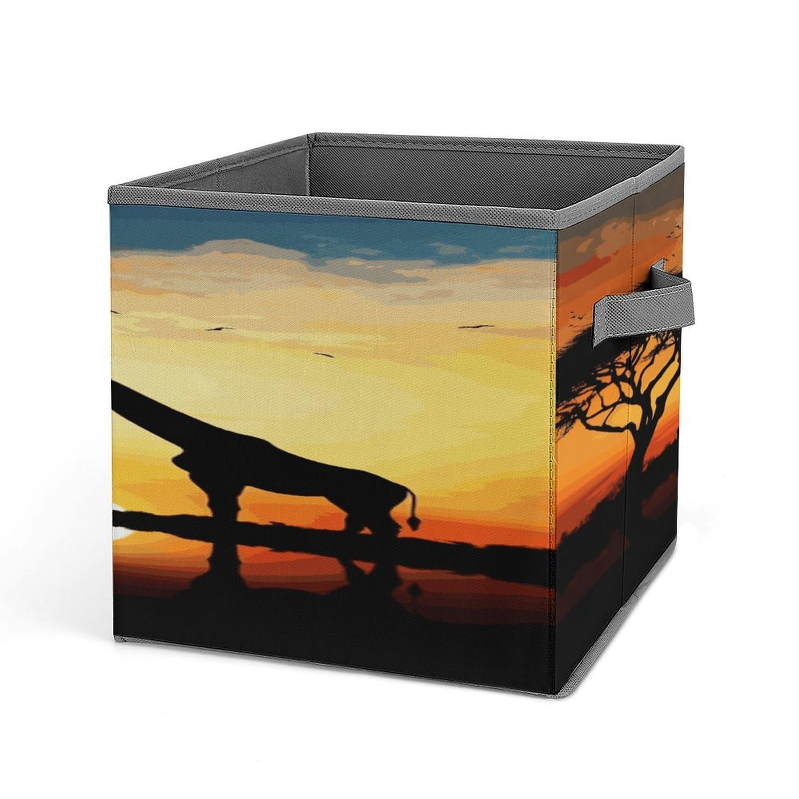 Fekiloot Style Giraffe Sunset Storage Bins Storage Baskets