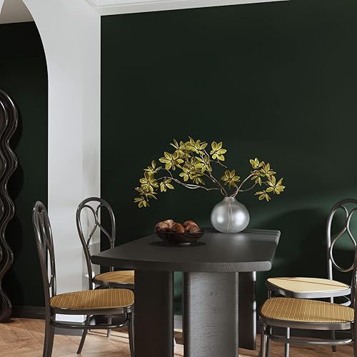 Miniatura 8 de KIKitchen Papel tapiz rosa de 157 x 393 pulgadas papel de contacto de color sólido para despegar y pegar papel tapiz autoadhesivo extraíble para