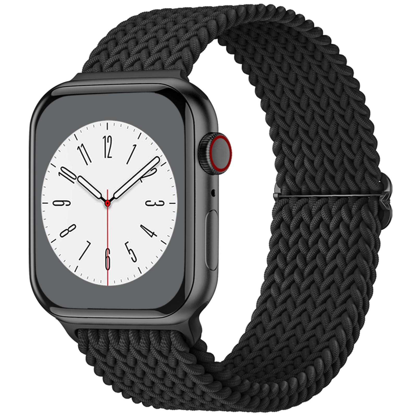 Upeak Braided Loop Compatible with Apple Watch Strap 49mm 45mm 44mm 42mm 41mm 40mm 38mm, Nylon Elastic Sport Replacement Band Compatible with Apple Watch Ultra 2 Series 9 8 7 6 5 4 3 2 1 SE Strap