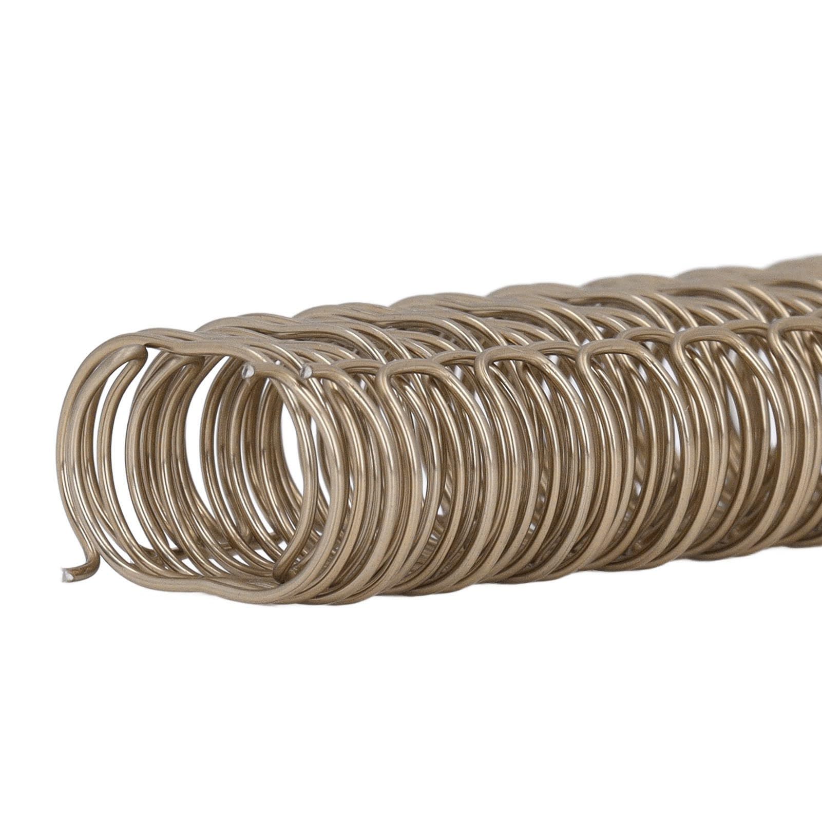 Drahtbinderücken, Stabil, Langlebig, 100 Blatt Kapazität, 3:1 Teilung, 34 Schlaufen, 1,3 Cm Durchmesser, Set für A4-Papier (Bronze)