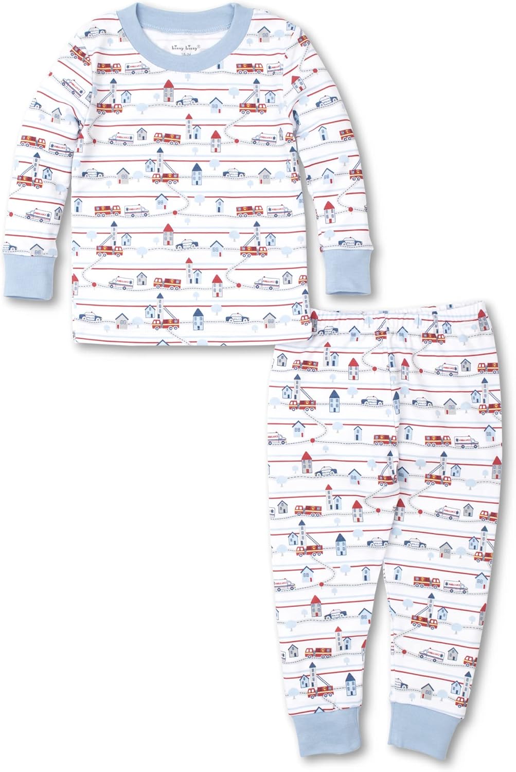 Kissy Kissy Baby-Boys Infant Rescue Rigs Print Long Pajamas Set