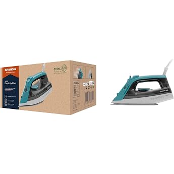 GRUNDIG SI 3550 Steam Iron, 2400 W, 120 g/min Steam Boost, 25 g/min Steam Performance, Ceramic Soleplate, 220 ml Water Tank, 