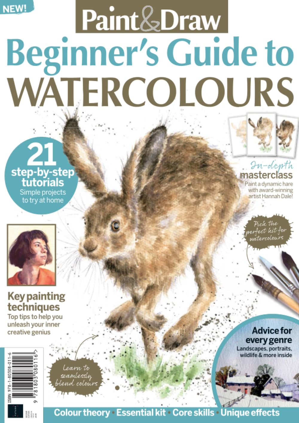 Paint & Draw - Beginner's Guide to Water Colours: 21 Step-by-Step Tutorials and Simple Projects to Try at Home!
