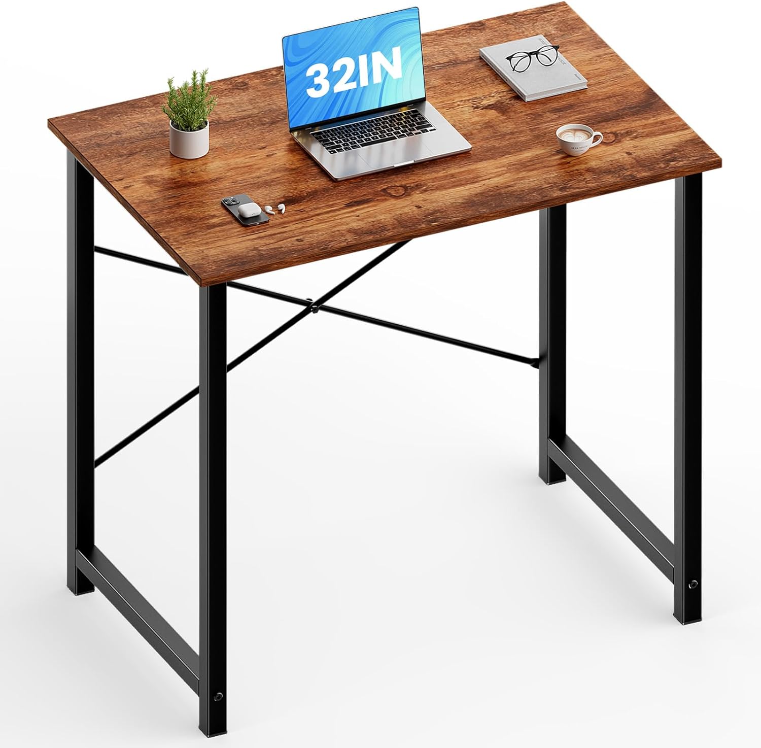 Amazon.com: OLIXIS 32 Inch Office Desk Small Computer Work Table with ...