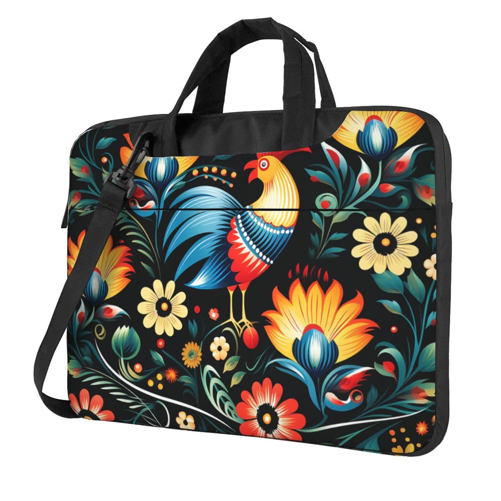 Polish Folk Art Pattern Laptop Sleeve Case 13 inch Laptop Bag Shockproof Pr