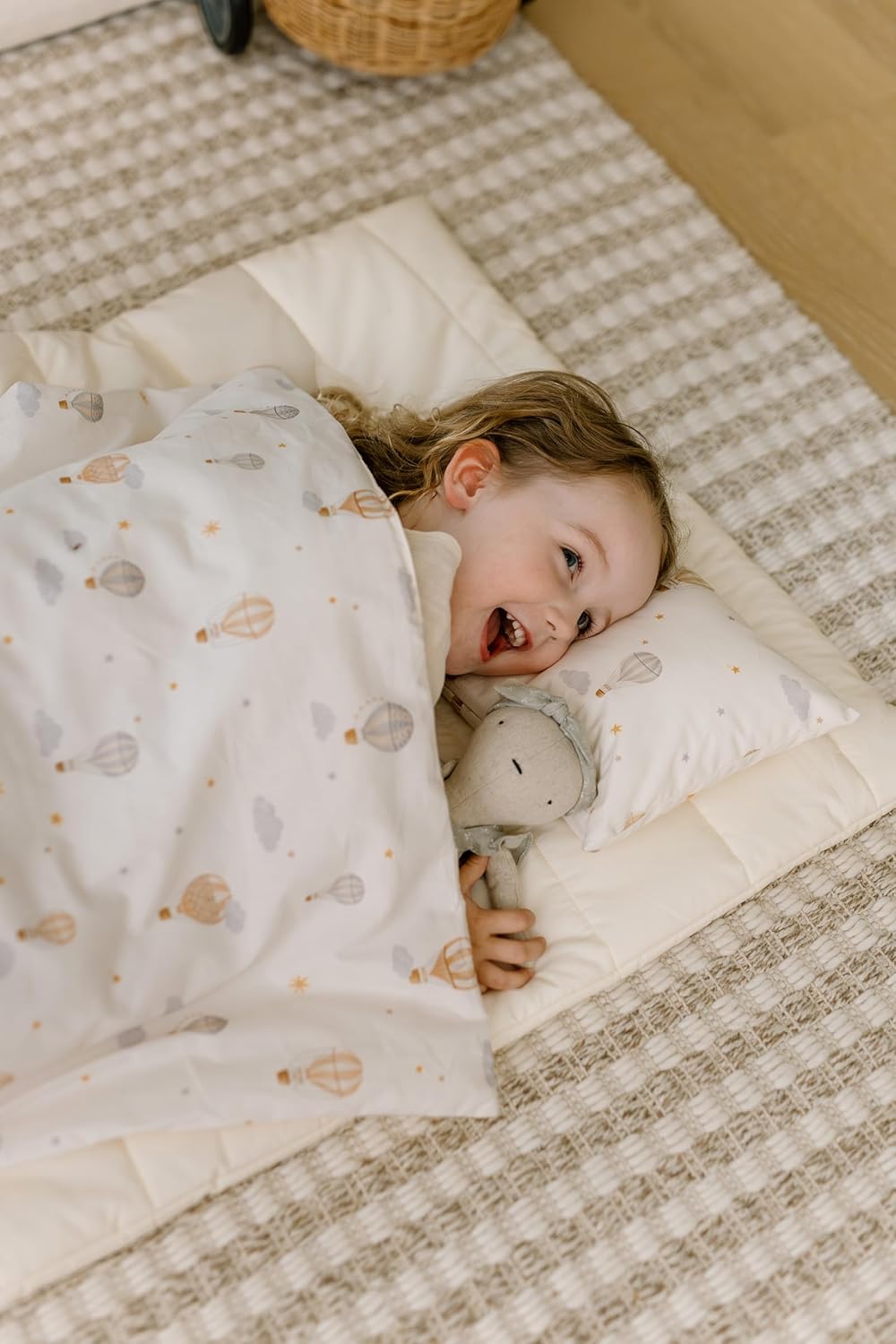Children’s Portable Bedding - Sleeping Bags - Gifts for Kids - 100% Organic Cotton - Suitable for Boys & Girls - Includes Mat, Pillow, & Cover -Gender Neutral Design