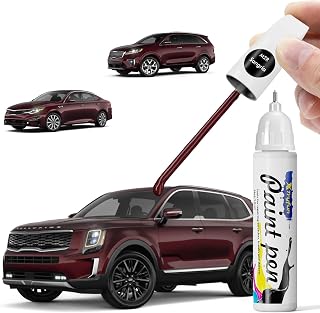 M2R Sangria/Dark Cherry/Merlot Touch Up Paint Compatible with Kia, DIY Car Paint Scratch Repair, Automotive Paints, Quick & Easy Fix Scratch Repair for Sorento/Optima/Telluride