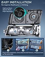 Vista 44 de Nilight Conjunto de luz trasera compatible con Chevy Silverado 1500 1500HD 2500 2500HD 2500 2500HD 3500 2007 Chevrolet Classic OE Style lámpara Lado