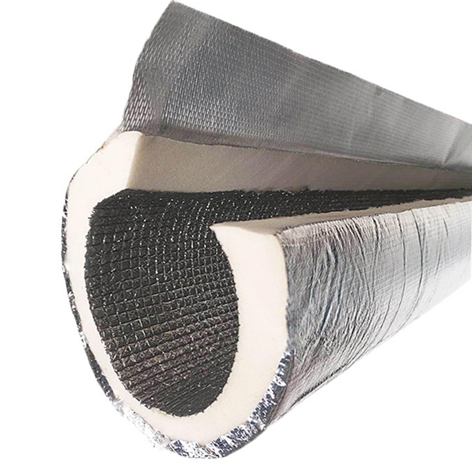 Tubo de Espuma Aislante para Tuberías 95 cm Envoltura Aislante Autosellante para Tuberías de Cobre, Envoltura Aislante Gruesa 20 mm, Tubería de Papel de Aluminio Congelado(250.0 mm/9-4/5")