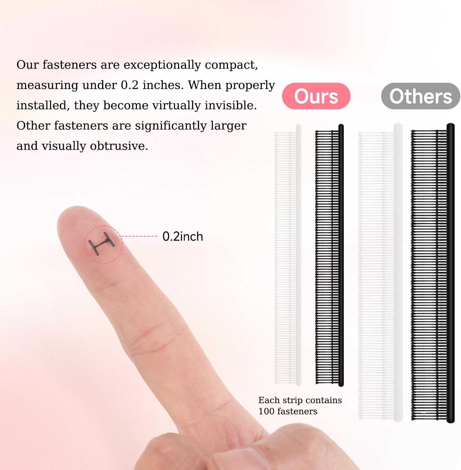 Stitch Gun for Clothes, Handheld Quick Sticky Sewing Tag Gun Fixer instant Pants Hemming Tool, Tagging Gun for Clothing, Includes 6 Needle,5000 Pcs Micro Fasteners(2500 White & 2500 Black) - Image 3