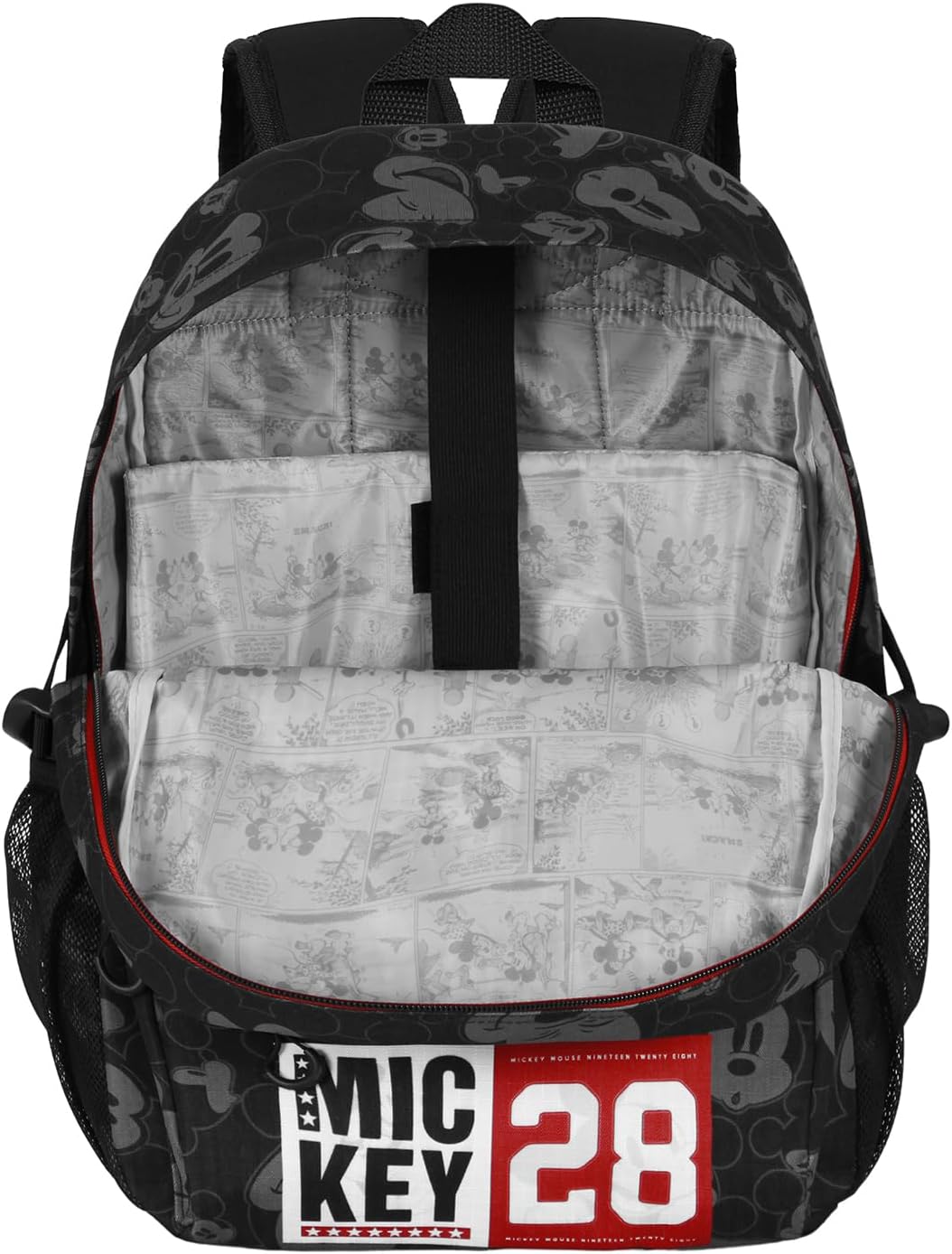Disney Fan Fight Backpack 2.2, Black Mickey Mouse, Einheitsgröße