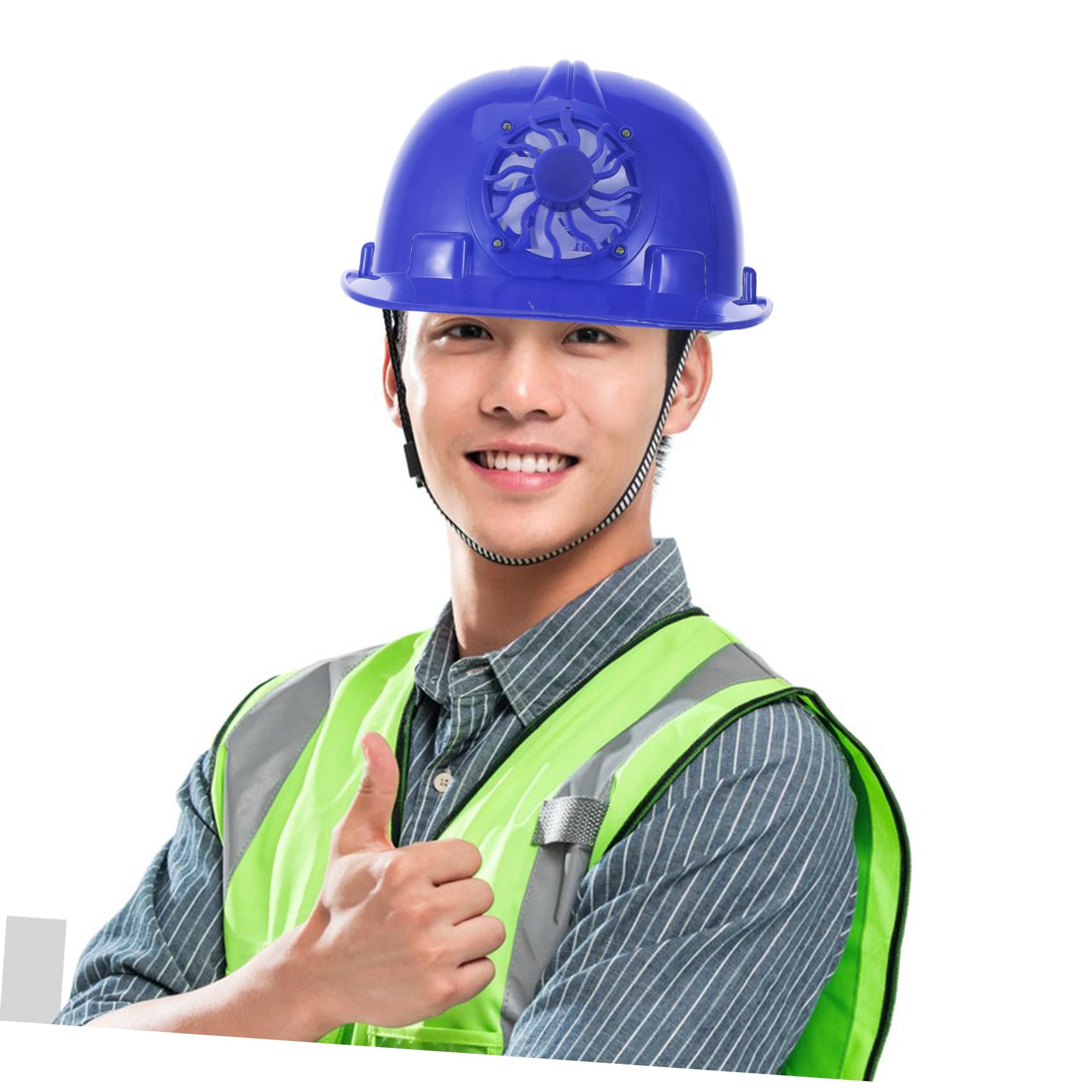 CLISPEED Casco Sicurezza con Ventilatore Solare Protezione Affidabilper Lavori Edili e Design Traspirante per Comfort Ottimale