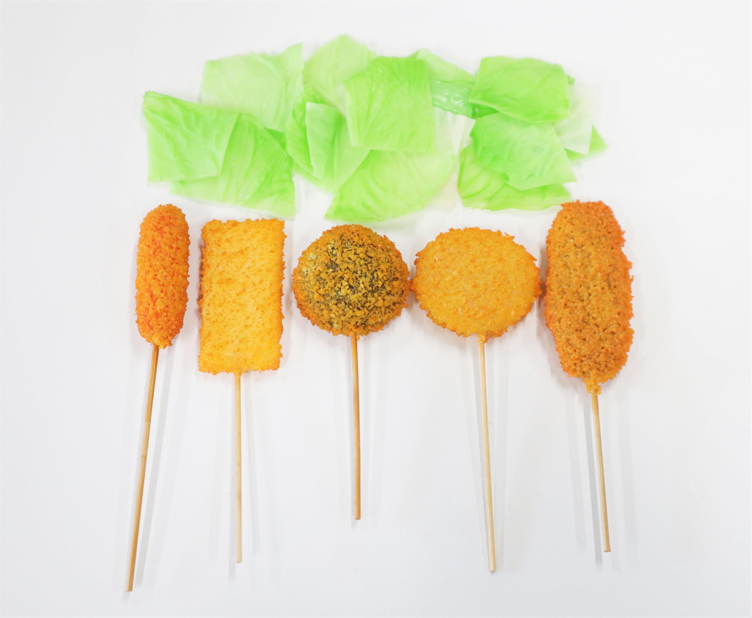 【まいづる食品サンプル】串カツ　B-9 まとめ売り Amazon.co.jp: 食品サンプル 居酒屋 串カツ盛り合わせA 串揚げ