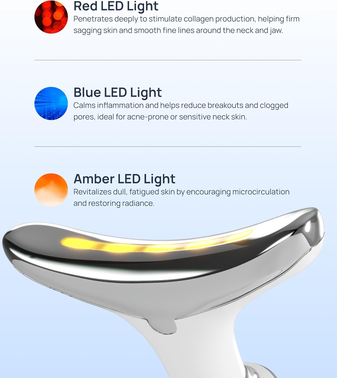 My Derma Dream MyoGlow by MDD | Neck, Face, Arms, and Legs | Uses LED Light, Vibration, Heat image 3